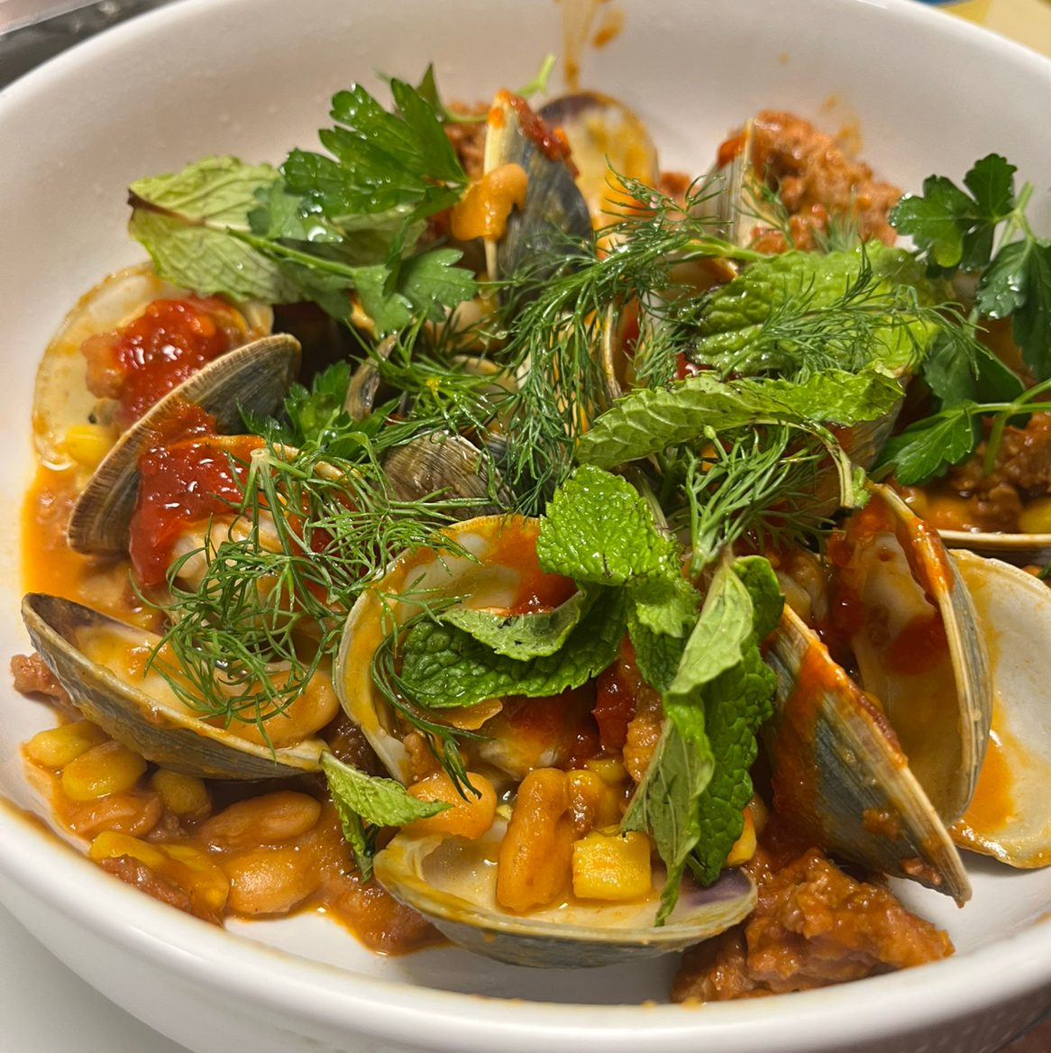 Chorizo & Clams.